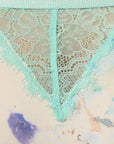 Mid Rise Full Coverage Printed Lacy Brief Panty