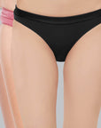 SOIE Woman - Low Rise Cotton Spandex Bikini (Assorted Pack of 3) - Panty -for Women