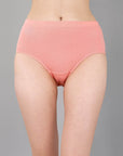 SOIE Woman - High Waist Full Coverage Solid Stretch Cotton Briefs (Pack of 3) - Panty -for Women