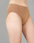 High Rise Full Coverage Solid Colour Cotton Stretch Hipster Panty (Pack of 3)