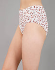 SOIE Woman - High Waist Full Coverage Printed Stretch Cotton Briefs (Pack of 3) - Panty -for Women