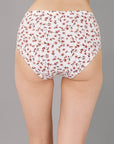 SOIE Woman - High Waist Full Coverage Printed Stretch Cotton Briefs (Pack of 3) - Panty -for Women