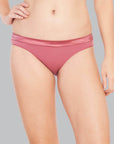 SOIE Woman - Low Rise Cotton Spandex Bikini (Assorted Pack of 3) - Panty -for Women