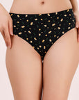 SOIE Woman - High Rise Full Coverage Printed Stretch Cotton Hipster Panty (Pack of 3) - Panty -for Women