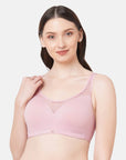 SOIE Woman - Full Coverage Padded Non Wired Lace Detail Cami Bra - -for Women