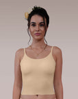 SOIE Woman - Seamless Body Fit Padded Bra Top with Detachable Back Straps - Camisole -for Women
