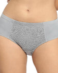 SOIE Woman - High Waist Full Coverage Lace Panty - Panty -for Women