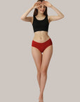 Mid Rise High Coverage Solid Colour Cotton Stretch Brief Panty (Assorted Pack of 2)