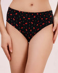 SOIE Woman - High Rise Full Coverage Printed Stretch Cotton Hipster Panty (Pack of 3) - Panty -for Women
