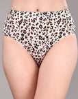 SOIE Woman - High Waist Full Coverage Printed Stretch Cotton Briefs (Pack of 3) - Panty -for Women