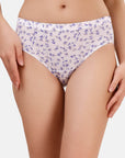 SOIE Woman - High Rise Full Coverage Printed Stretch Cotton Hipster Panty (Pack of 3) - Panty -for Women