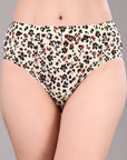 SOIE Woman - High Rise Full Coverage Printed Stretch Cotton Hipster Panty (Pack of 3) - Panty -for Women