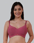 SOIE Woman - Full Coverage Padded Non Wired Ultrasoft Seamless Bra - Bra -for Women