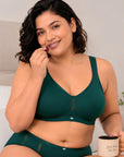 Full Coverage Minimizer Bra with No-Show Cups