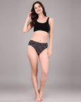 SOIE Woman - High Rise Full Coverage Printed Stretch Cotton Hipster Panty (Pack of 3) - Panty -for Women