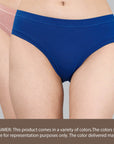 SOIE Woman - Mid Rise Stretch Cotton Seamless Full Coverage Shorty Panty (Assorted Pack of 2) - Panty -for Women