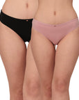 SOIE Woman - Mid Rise No VPL Medium Coverage Ultra Soft Brief (Pack of 2) - Panty -for Women