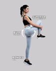 SOIE Woman - Seamless Quick Dry High Compression Butt Shaping Ankle Length Sports Leggings - -for Women