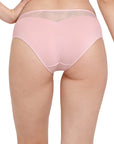 SOIE Woman - Mid Rise Brief With Lace Detailing - Panty -for Women