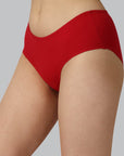 SOIE Woman - Mid Rise High Coverage Solid Colour Cotton Stretch Brief Panty (Assorted Pack of 3) - Panty -for Women