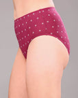 SOIE Woman - High Waist Full Coverage Printed Stretch Cotton Briefs (Pack of 3) - Panty -for Women