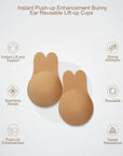 SOIE Woman - Instant Push-up Enhancement Reusable Bunny Ear Lift-up Cups - Lift-up Cups -for Women
