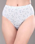 SOIE Woman - High Waist Full Coverage Printed Stretch Cotton Briefs (Pack of 3) - Panty -for Women