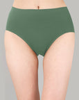 High Waist Full Coverage Solid Cotton Briefs (Pack of 3)