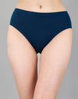 High Rise Full Coverage Solid Colour Cotton Stretch Hipster Panty (Pack of 3)