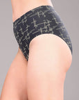 SOIE Woman - High Waist Full Coverage Printed Stretch Cotton Briefs (Pack of 3) - Panty -for Women