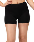 SOIE Woman - Solid Polyamide Spandex Mid Thigh Length Cycling Shorts - Cycling Shorts -for Women