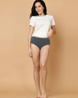 Tummy-Smoothing Printed High Waist Cotton Briefs – Pack of 3