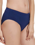 SOIE Woman - High Rise Full Coverage Solid Colour Cotton Stretch Hipster Panty (Pack of 3) - Panty -for Women