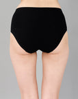 SOIE Woman - High Waist Full Coverage Solid Stretch Cotton Briefs (Pack of 3) - Panty -for Women