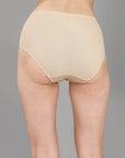 SOIE Woman - High Waist Full Coverage Solid Stretch Cotton Briefs (Pack of 3) - Panty -for Women
