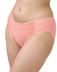 SOIE Woman - Mid Rise Full Coverage Lace Brief - Panty -for Women