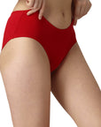 SOIE Woman - High Coverage Mid Rise Solid Cotton Brief Panty Combo (Pack of 2) - Panty -for Women