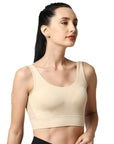SOIE Woman - Medium Impact Non Padded Non Wired Long Line Sports Bra - Sports Bra -for Women