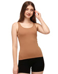 Cotton spandex Camisole with Lace Detailing