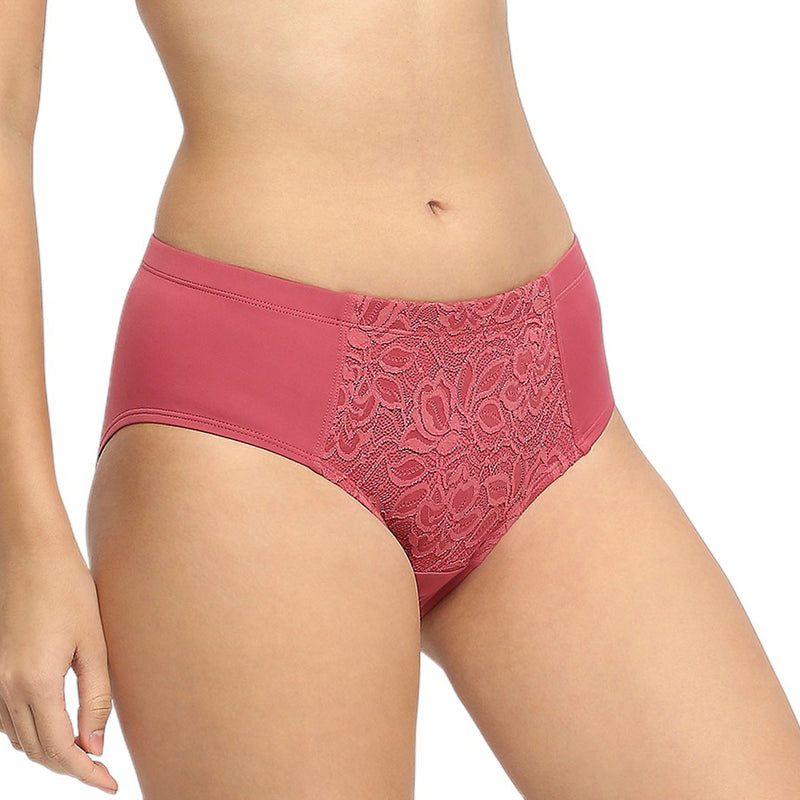 High Waist Full Coverage Lace Brief-FP-1705