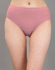 High Rise Full Coverage Solid Colour Cotton Stretch Hipster Panty (Pack of 3)