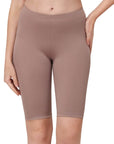 SOIE Woman - Solid Polyamide Spandex Knee Length Cycling Shorts - Cycling Shorts -for Women