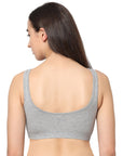 Non Wired Non Padded Full Coverage Low Impact Slip on Sports Bra