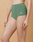 High Rise Full Coverage Cotton Spandex Boyshorts (Pack of 2)