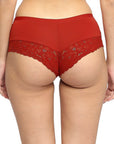 SOIE Woman - Mid Rise Medium Coverage Short Lace Panty - Panty -for Women