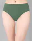 High Rise Full Coverage Solid Colour Cotton Stretch Hipster Panty (Pack of 3)