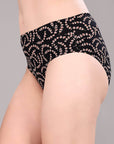 SOIE Woman - High Rise Full Coverage Printed Stretch Cotton Hipster Panty (Pack of 3) - Panty -for Women