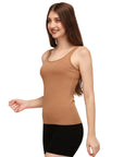 Cotton spandex Camisole with Lace Detailing