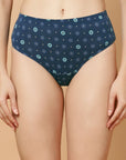Tummy-Smoothing Printed High Waist Cotton Briefs – Pack of 3