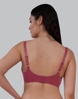 SOIE Woman - Full Coverage Padded Non Wired Ultrasoft Seamless Bra - Bra -for Women